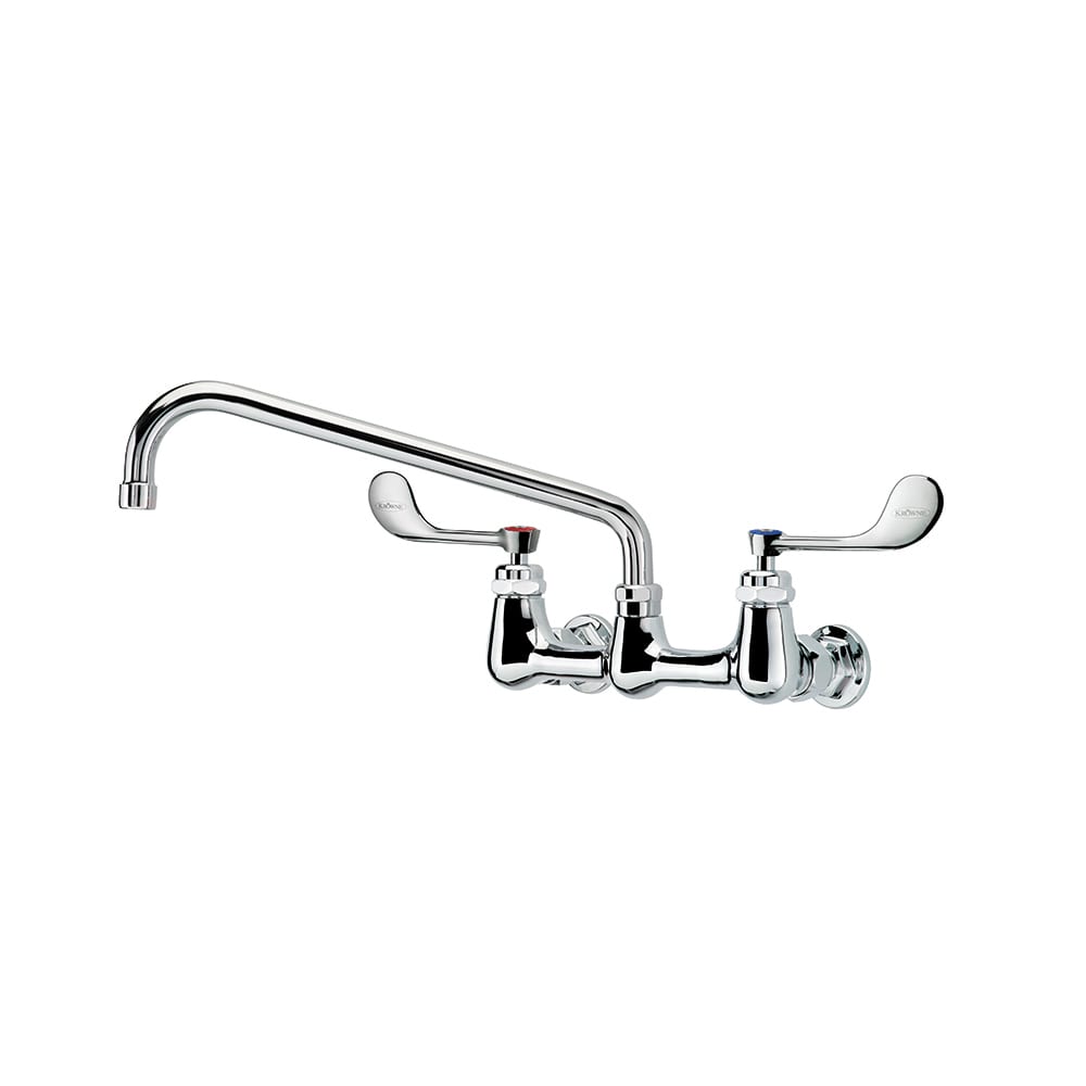 381-14812LWG3 Wall Mount Faucet w/ 12" Swing Spout & VR Wrist Action Handles - 8" C...