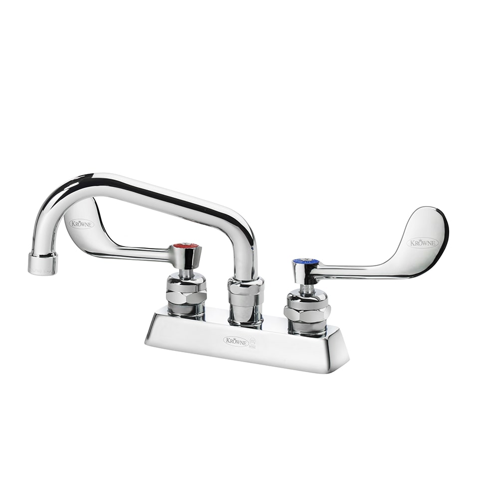 381-15306LWE3 Deck Mount Faucet w/ 6" Swing Spout & VR Wrist Action Handles - 4" Ce...