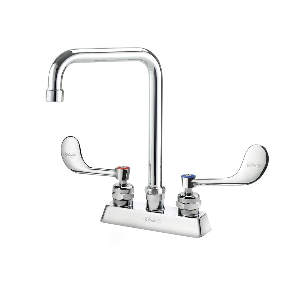 381-15331LWF2 Deck Mount Faucet w/ 6" Double Bend Spout & VR Wrist Action Handles - 4&qu...