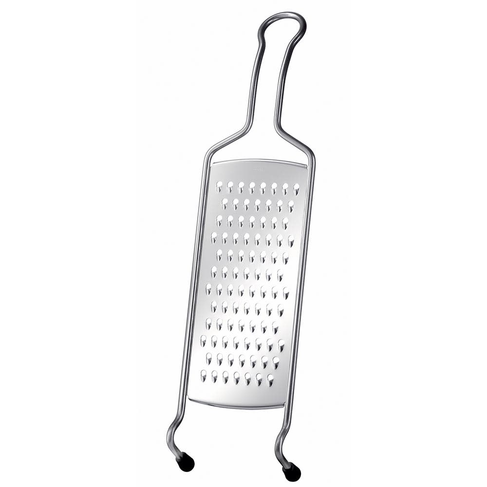 165-95021 15.7" Medium Grater w/ Wire Frame & Non-Slip Feet, Stainless