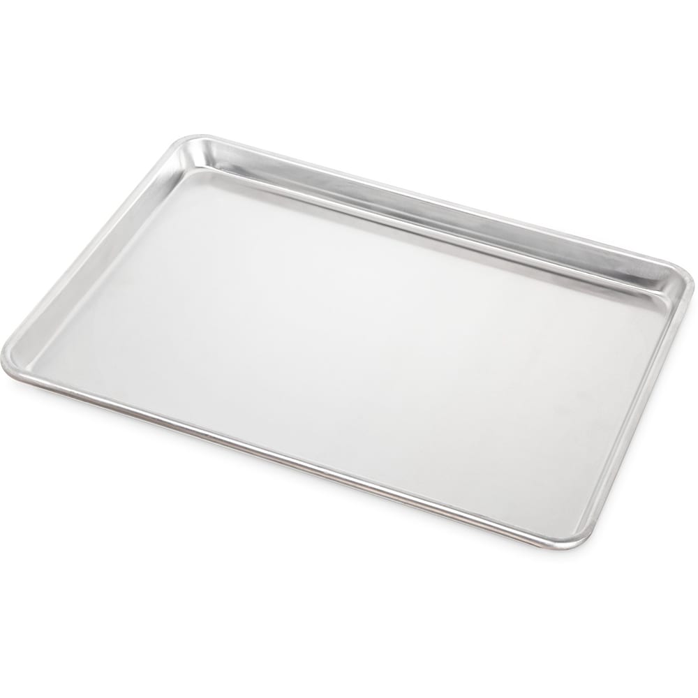 028-601824 1/2 Half Size Bun / Sheet Pan - 18" x 13" x 1", 18 gauge Aluminum