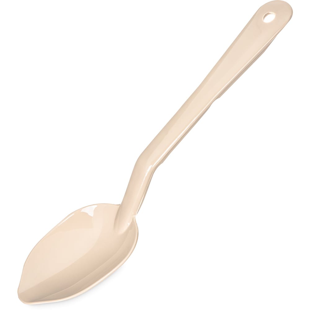 028-4410BE 11" Solid Serving Spoon - Plastic, Beige