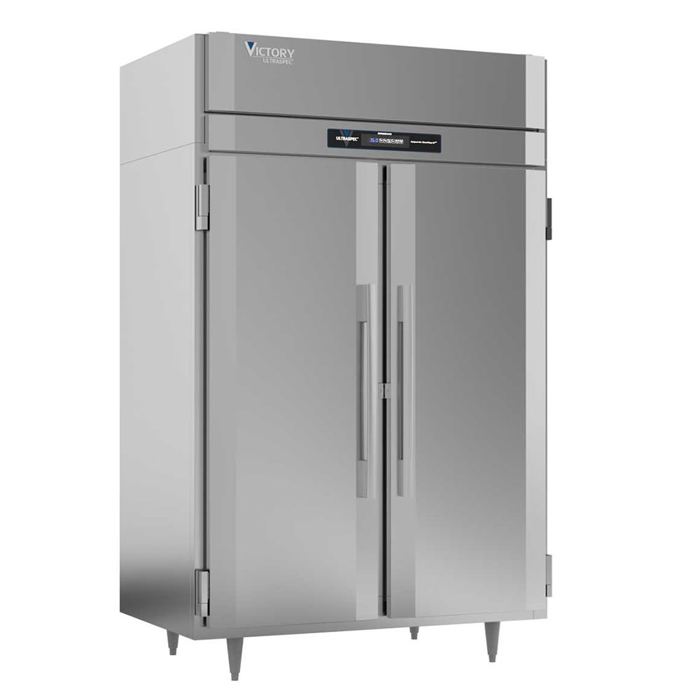 218-RS2DS1HC 52.13" Two Section Reach In Refrigerator, (2) Left/Right Hinge Solid Doors, 115...