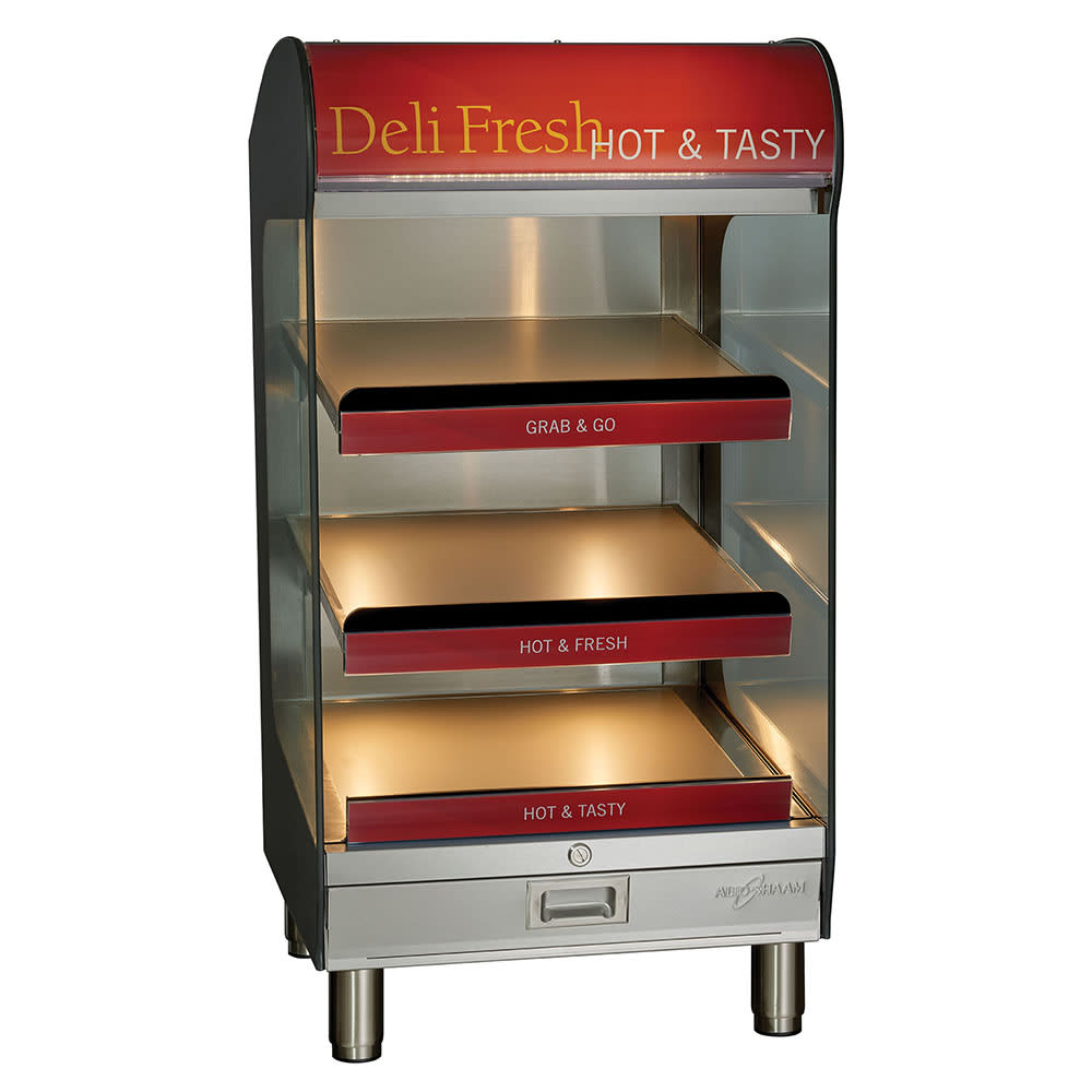 139-HSM243SCT 24" Countertop Self Service Hot Food Display - 3 Shelves, 120v
