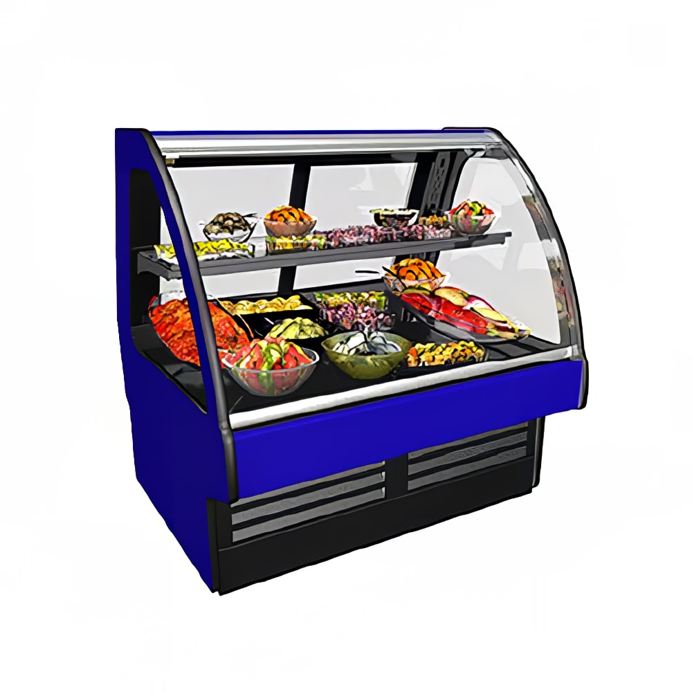 Structural Concepts GMDS4R 48-3/4" Full Service Deli Case w/ Curved Glass - (2) Levels, 110-120v