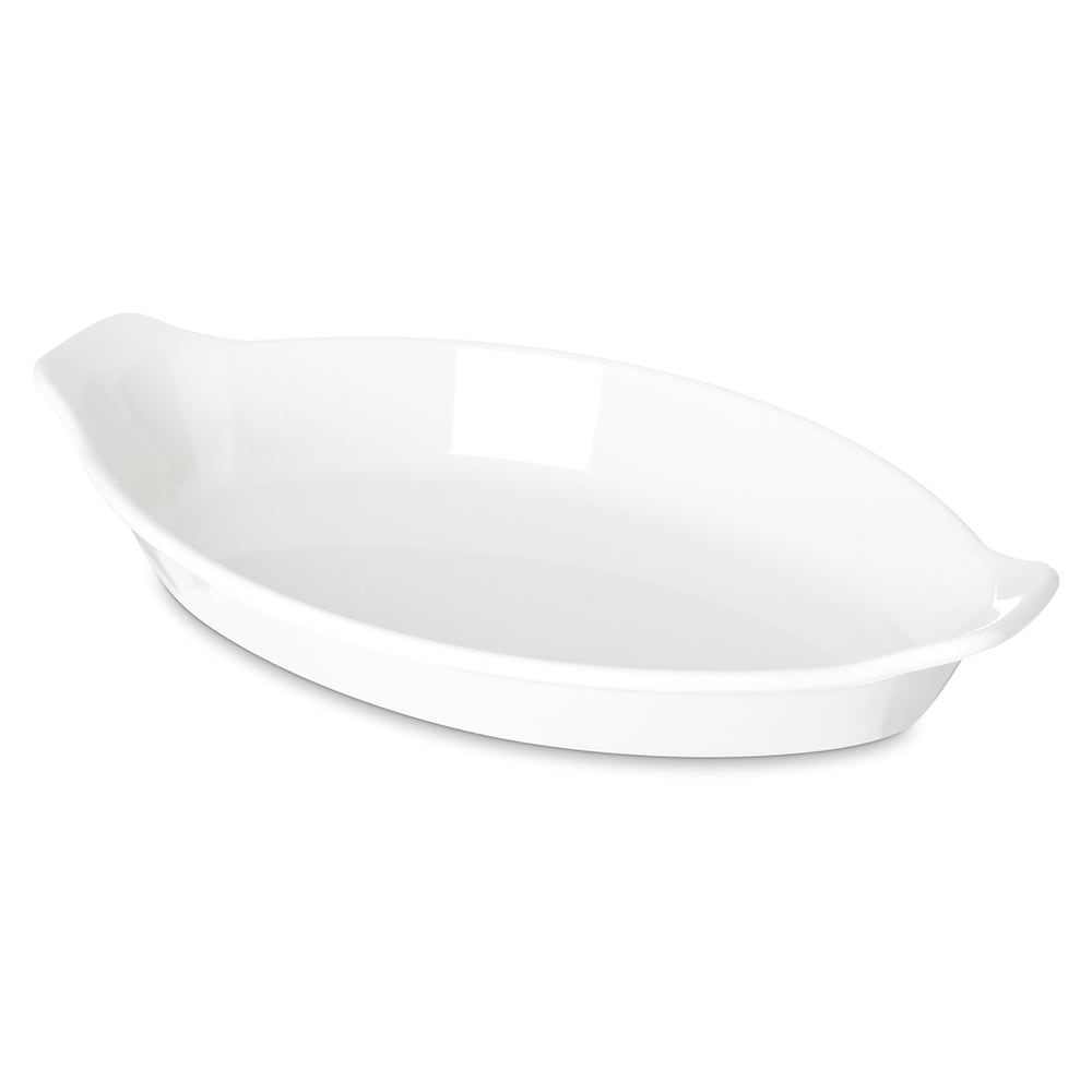 028-740502 8 oz. Oval, Polycarbonate Casserole Dish, White