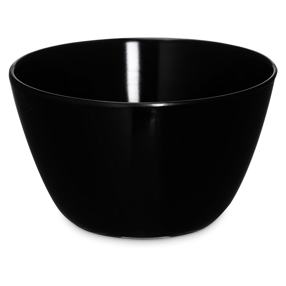 028-KL35003 8 oz Round Bouillon Cup - Melamine, Black