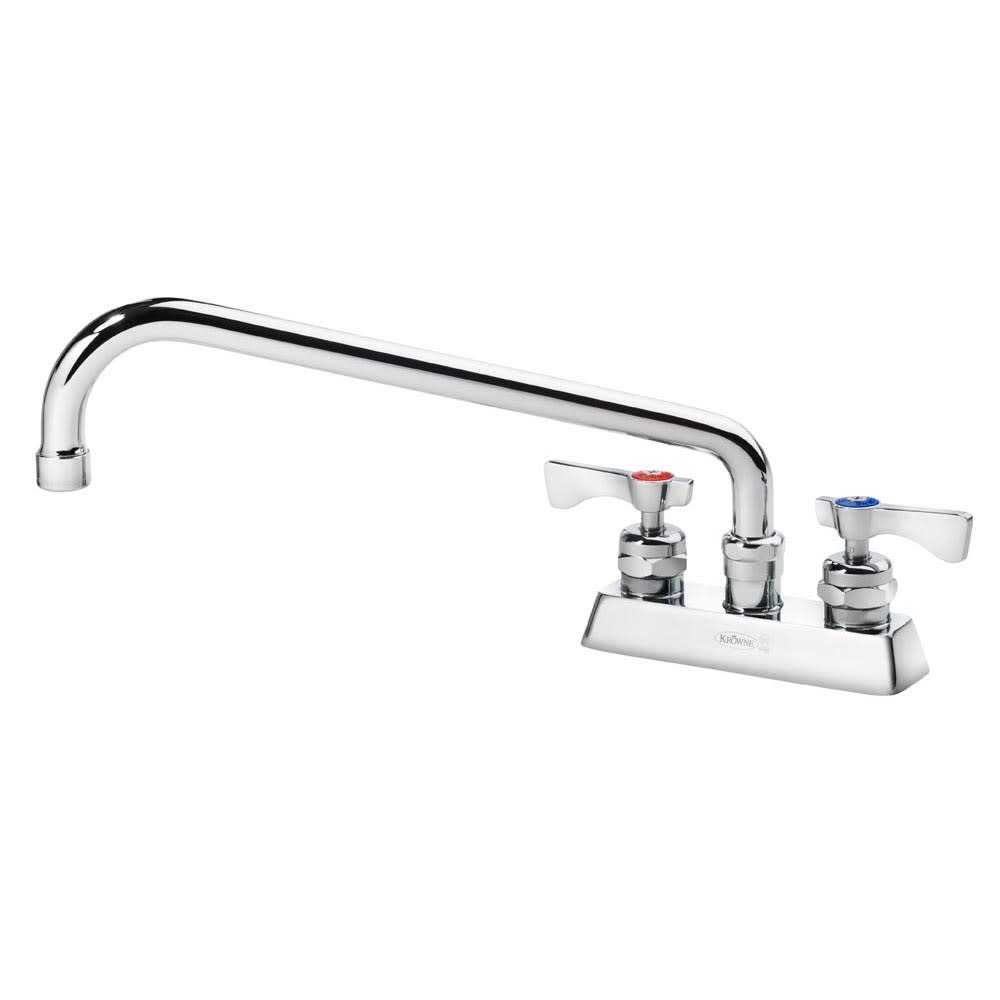 381-15312LLH2 Deck Mount Faucet w/ 12" Swing Spout & Lever Handles - 4" Centers, 0....