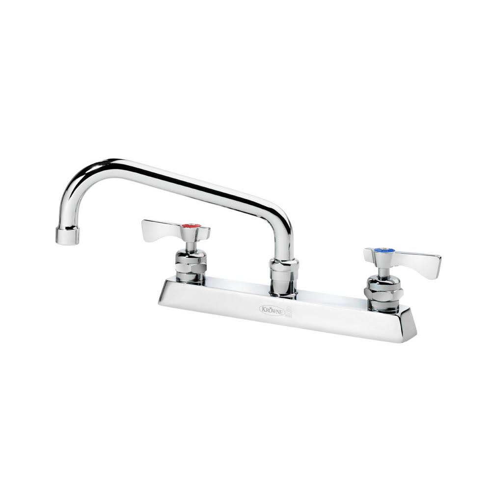381-15508LLF2 Deck Mount Faucet w/ 8" Swing Spout & Lever Handles - 8" Centers, 1.5...