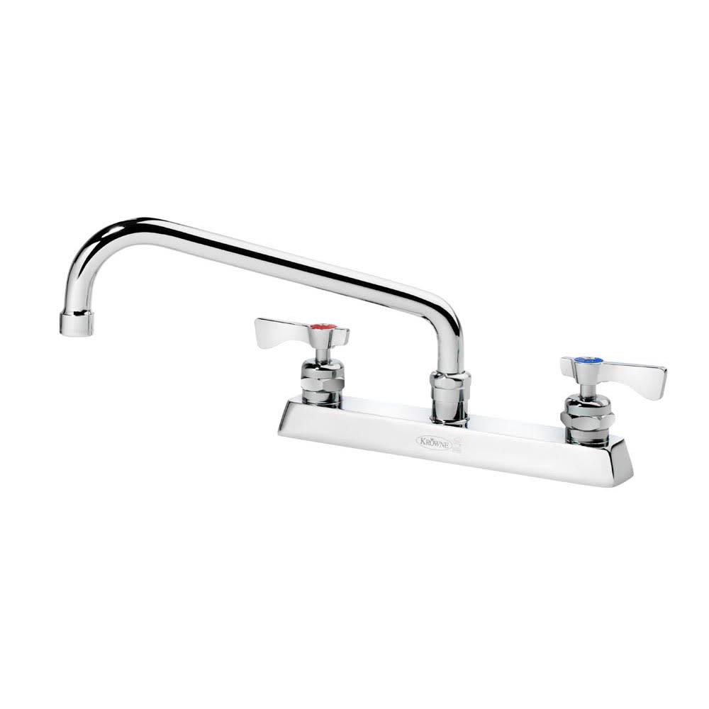381-15510LLH4 Deck Mount Faucet w/ 10" Swing Spout & Lever Handles - 8" Centers, 1....