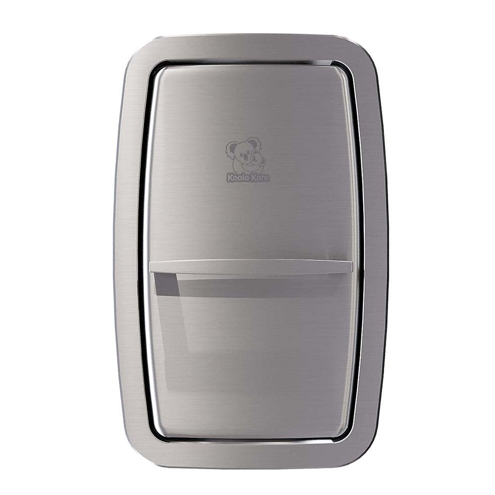 107-KB311SSRE Vertical Recessed Changing Station - Gray Plastic Bed, Satin Stainless Exterior