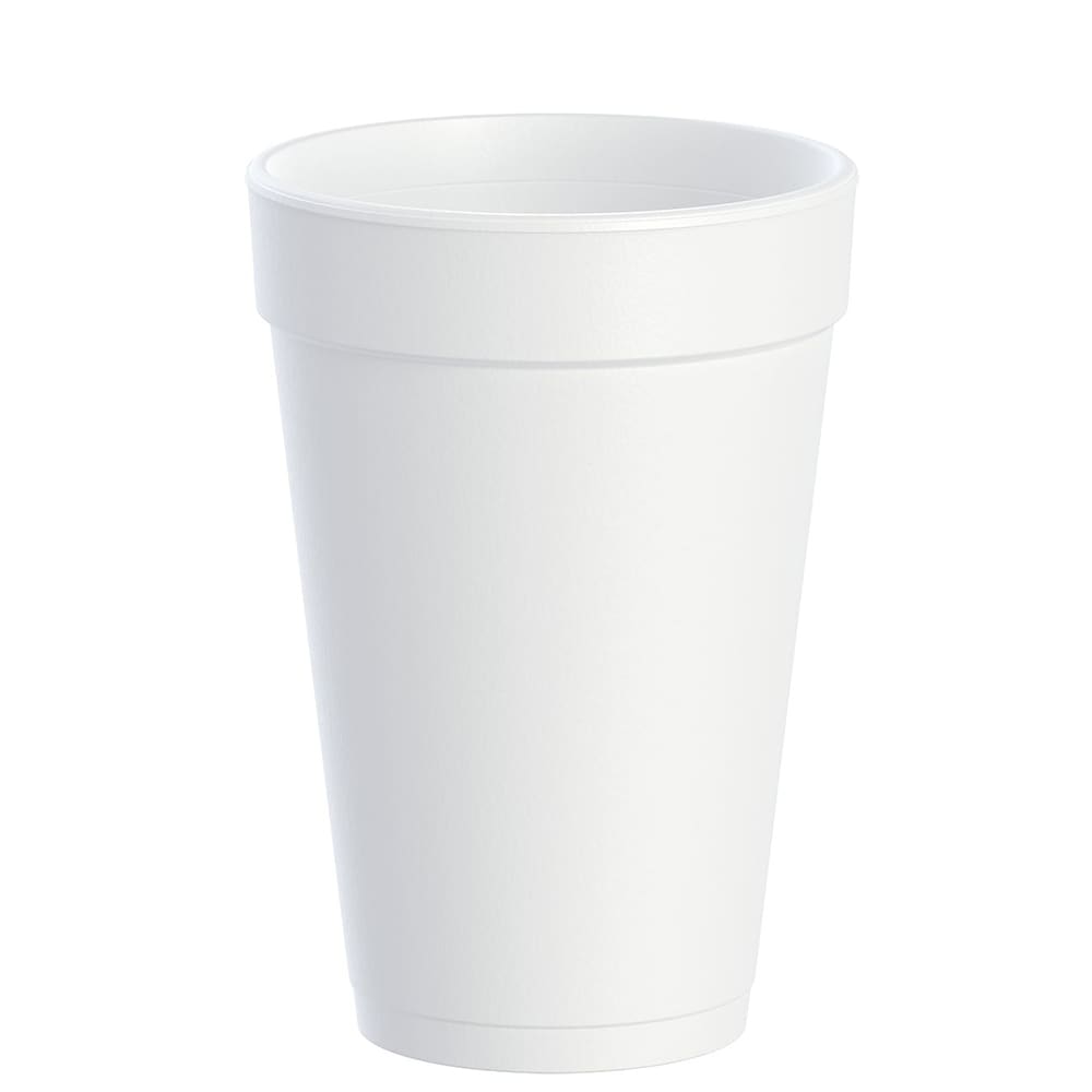 Dart 16J16 J Cup® 16 oz Insulated Foam Cup - Polystyrene, White