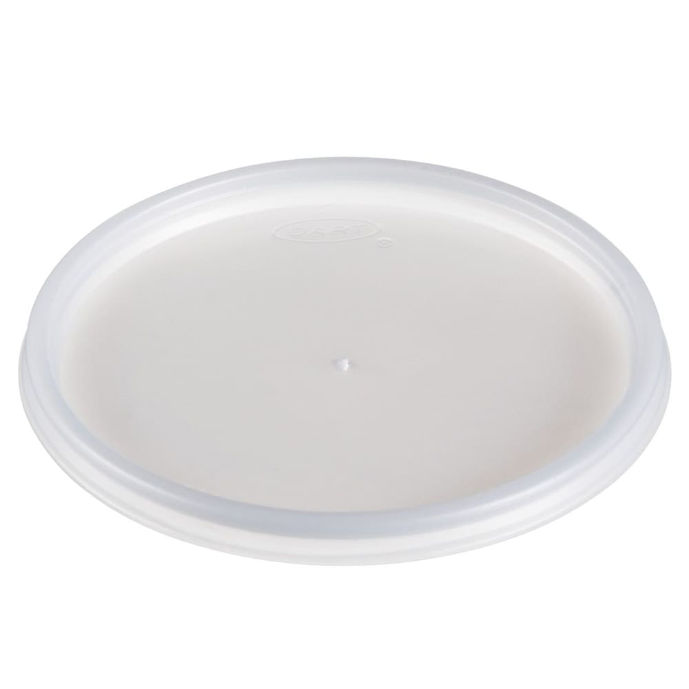 Dart 20JL Vented Lid for 20 oz Foam Cups and Containers - Translucent