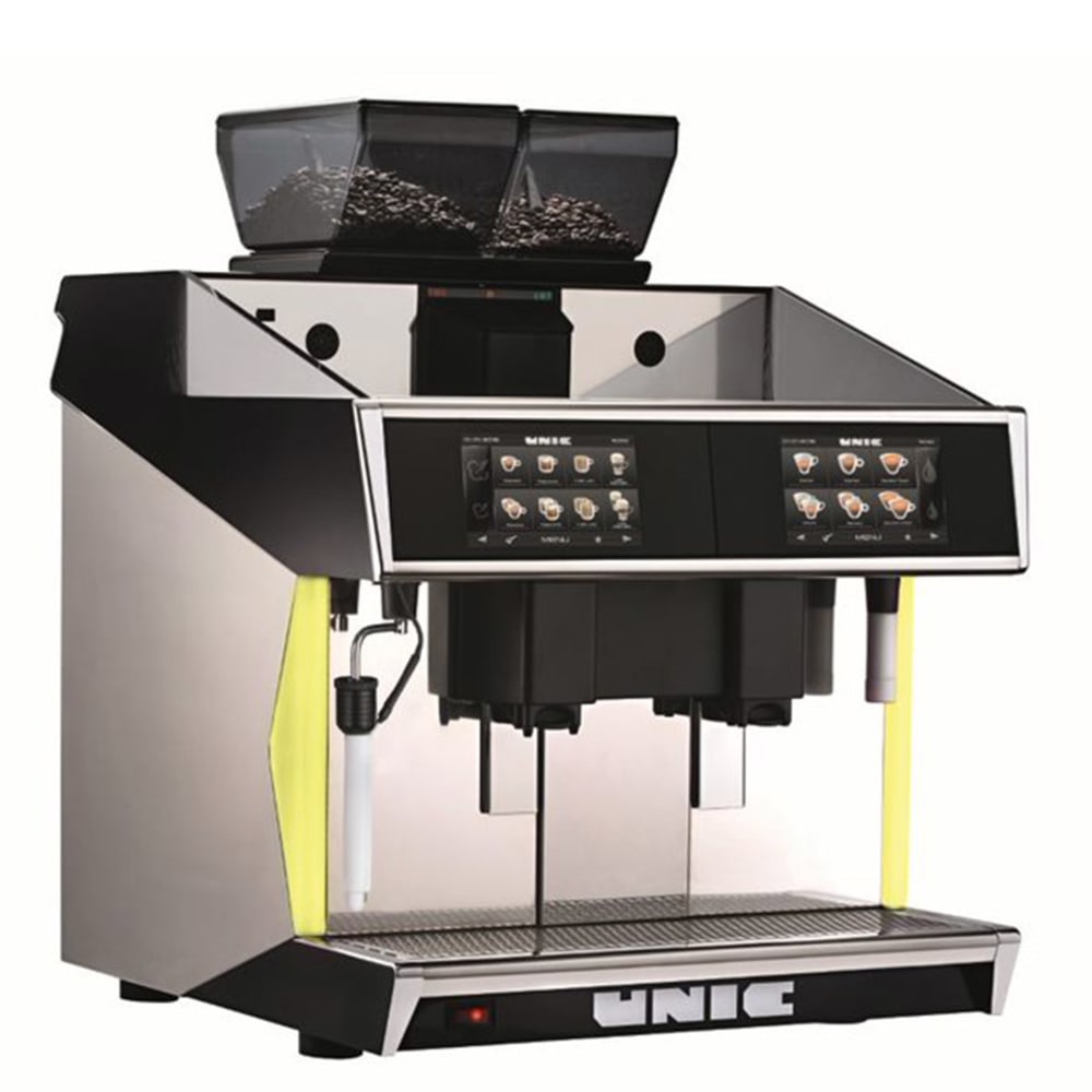 UNIC TDST Super Automatic Espresso Machine w/ (2) Groups & (2) Hoppers 208v/1ph