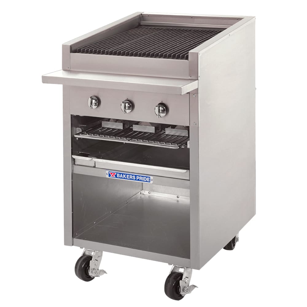455-F24RLP 24" Gas Charbroiler - (5) Stainless Radiants, Liquid Propane