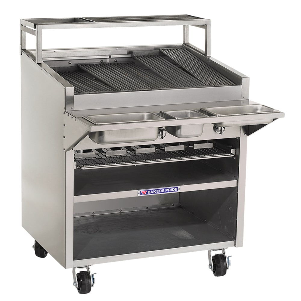 455-F48RNG 48" Gas Charbroiler - (11) Stainless Radiants, Natural Gas