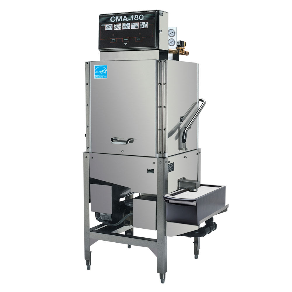 527-CMA180BC2403 High Temp Door Type Dishwasher w/ 60 Racks/hr Capacity, Built-in Booster, 240v/3...