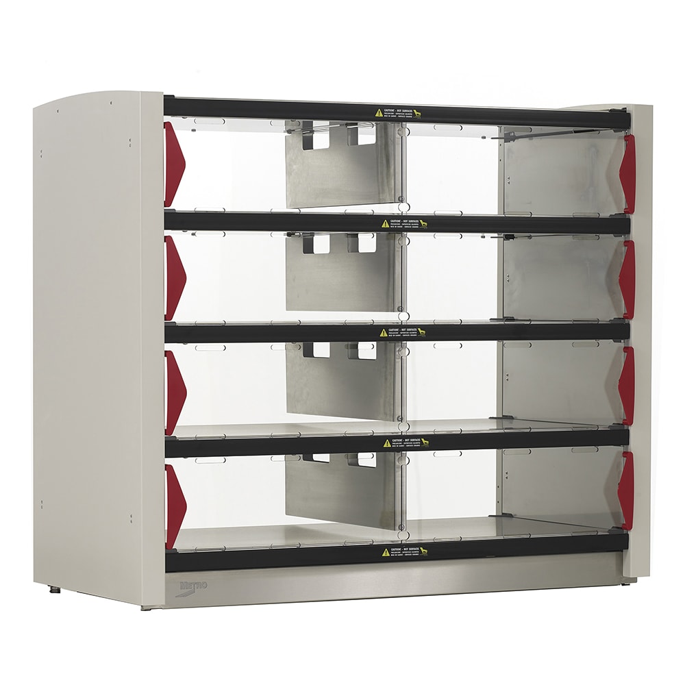 001-PU8CDHS1842 42 1/2"W Countertop Heated Grab & Go Station w/ Sliding Doors - (8) Comp...
