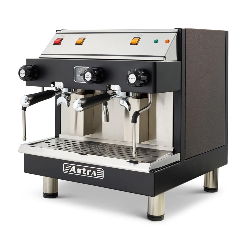 Astra M2CS 019 Semi Automatic Espresso Machine w/ (2) Groups, (2) Steam Valves, & (1) Hot Water Valve - 220v/1ph