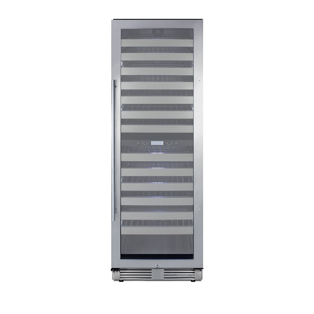 162-SWCP2163CSS 23 1/2" One Section Wine Cooler w/ 2 Zones - 163 Bottle Capacity, 115v