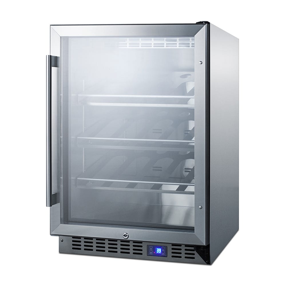 162-SCR611GLOSCH 24" One Section Wine Cooler w/ (1) Zone - 20 Bottle Capacity, 115v