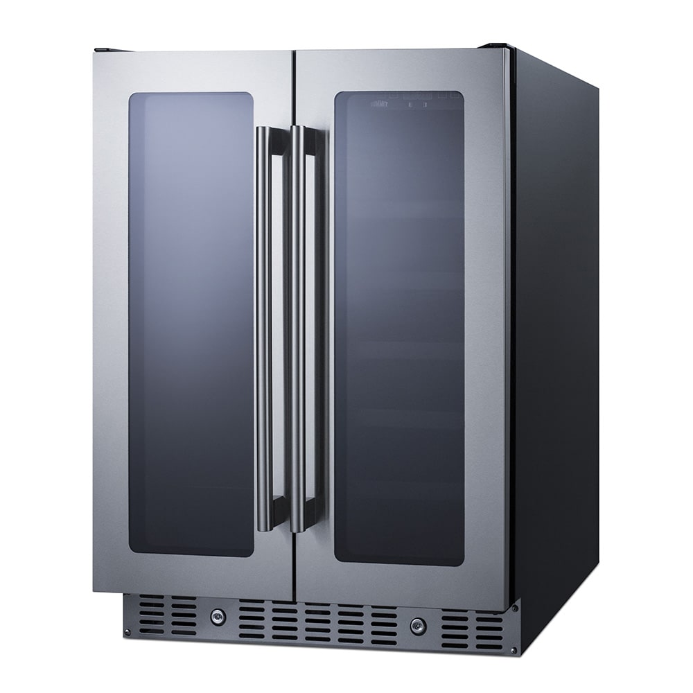 162-ALFD24WBV 24" Two Section Wine Cooler w/ (2) Zones - 21 Bottle Capacity, 115v