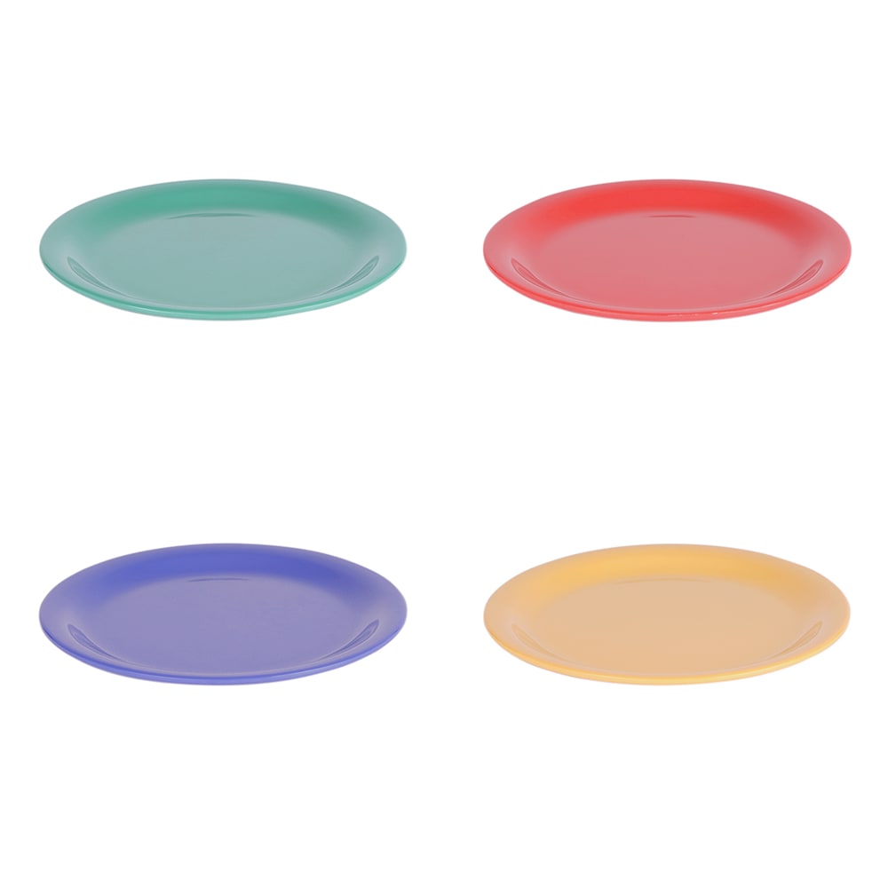 Elite Global Solutions B714PL-MIX 7 1/4" Round Rio Platter - Melamine, Assorted Colors