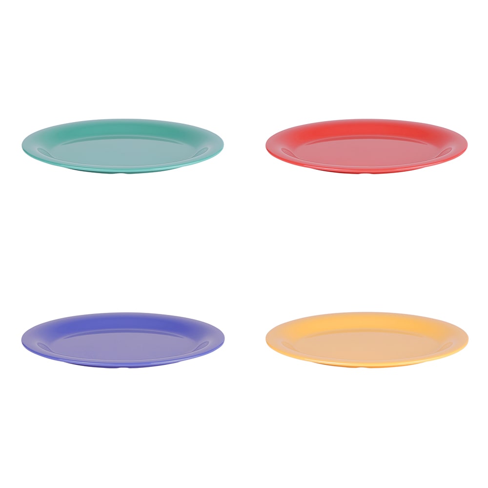 701-B129OVMIX 12" x 9" Rectangular Rio Platter - Melamine, Assorted Colors