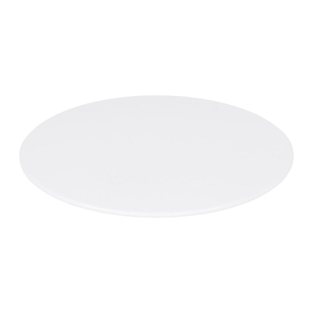 701-M114W 11" Round Melamine Dinner Plate, White