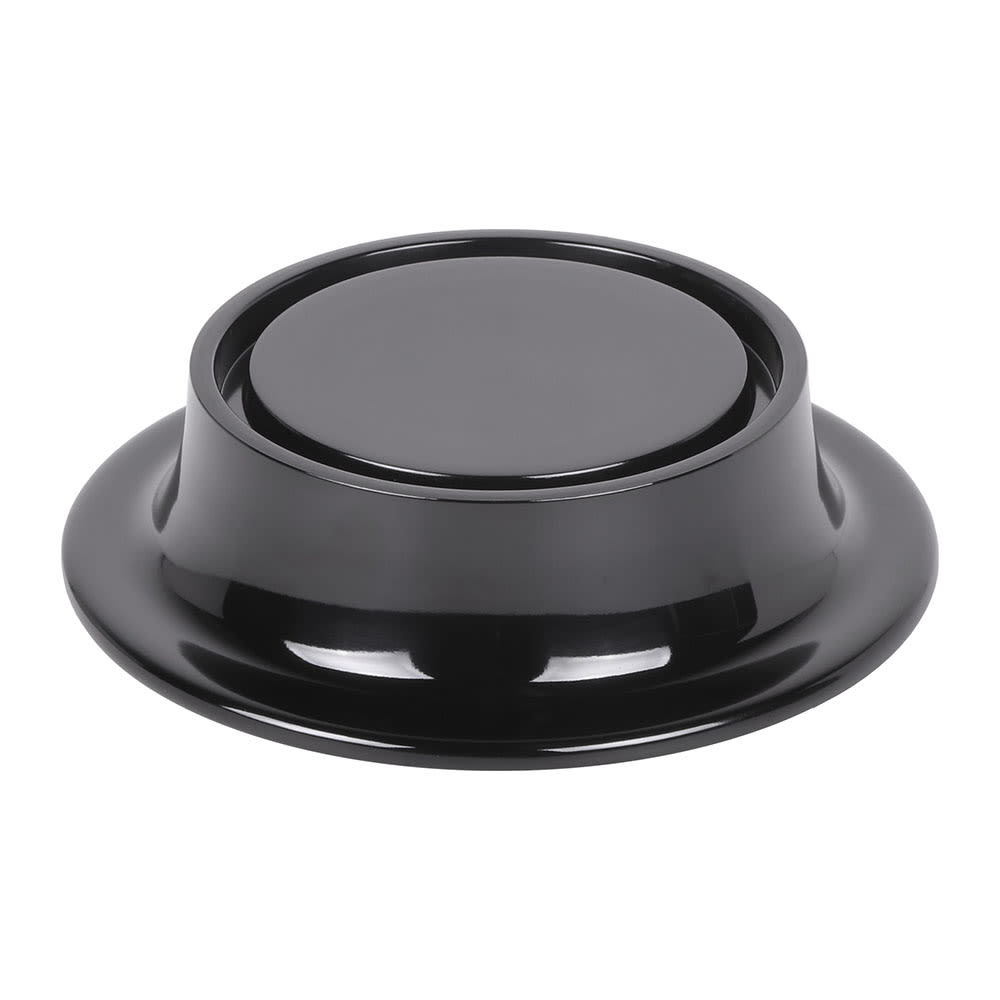 701-M5PB 5" Round Pedestal Riser - 1 1/2"H, Melamine, Black
