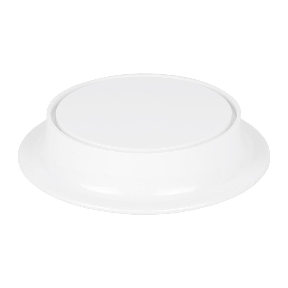 701-M8PNW 8" Round Pedestal Riser - 2"H, Melamine, White