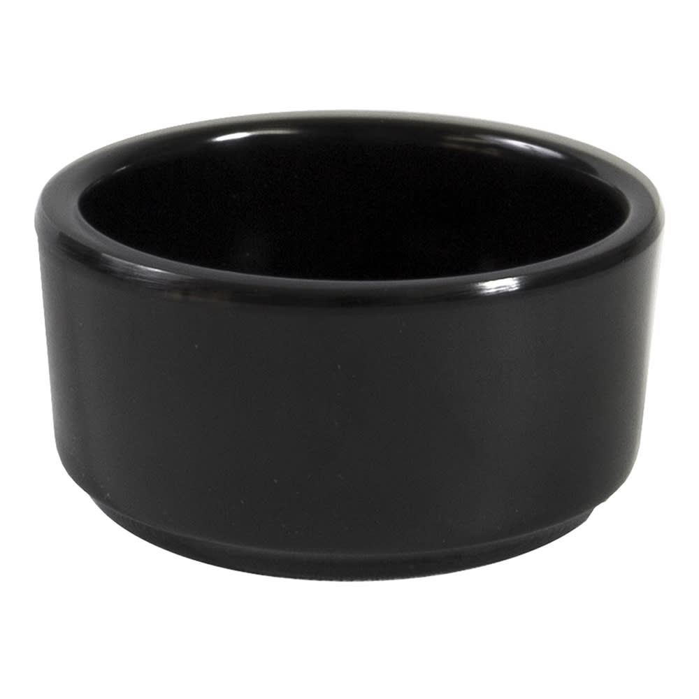 701-B216SMB 1 1/2 oz Melamine Ramekin, Black