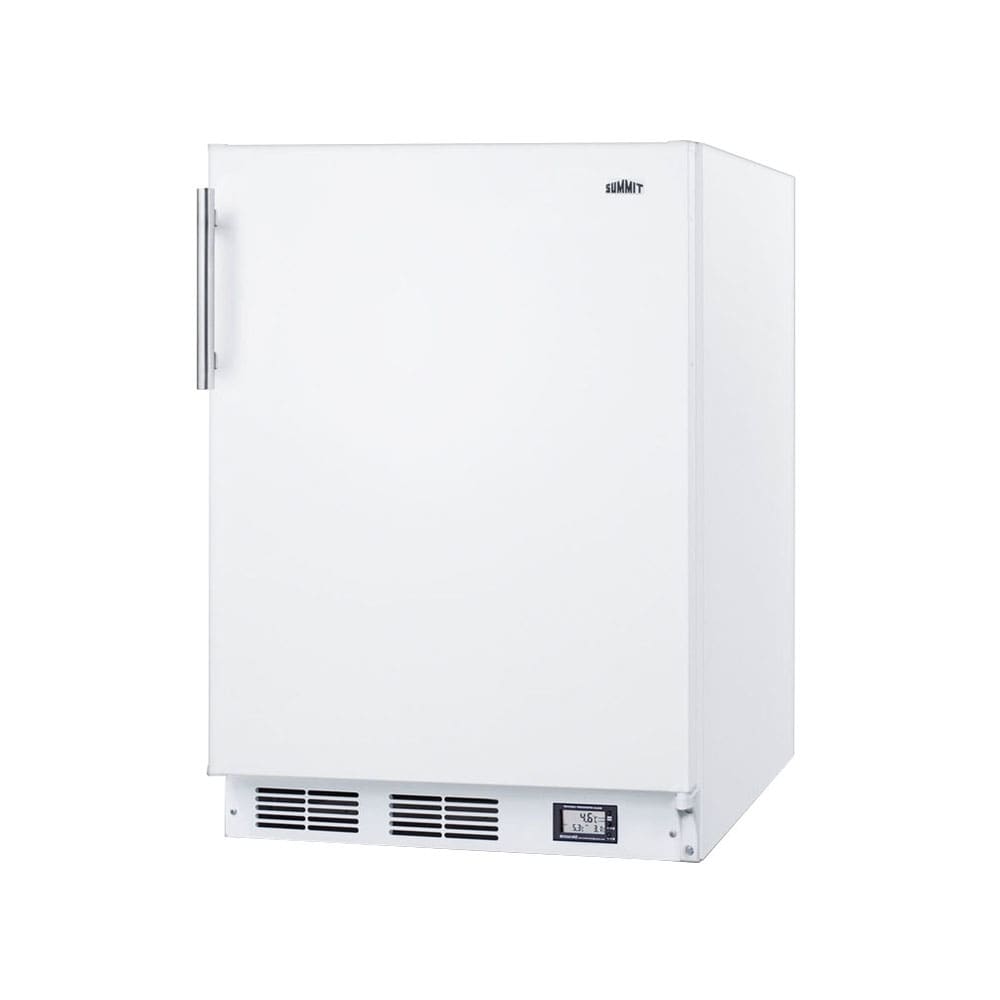 Summit BKRF661BIADA 5.1 cu ft Undercounter Refrigerator & Freezer w/ Solid Door - White, 115v