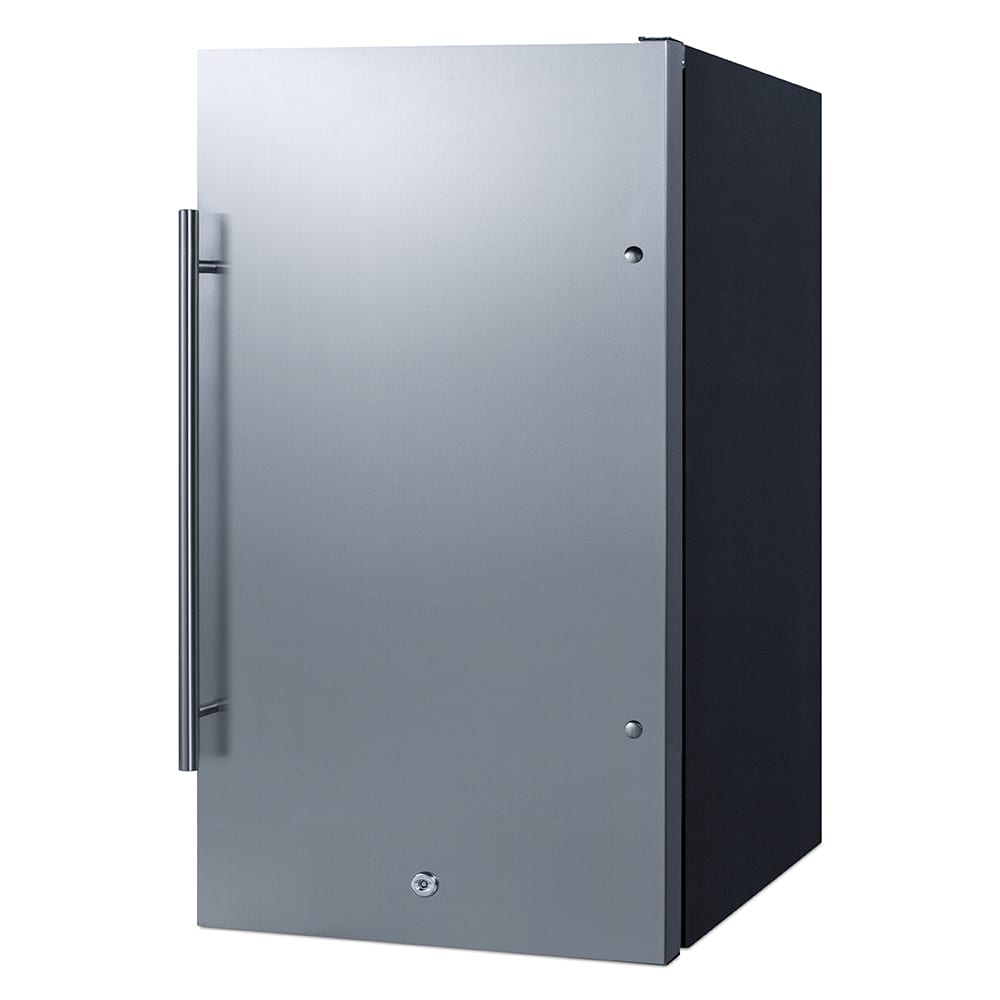 162-FF195 19"W Undercounter Refrigerator w/ (1) Section & (1) Solid Door - Stainless Ste...
