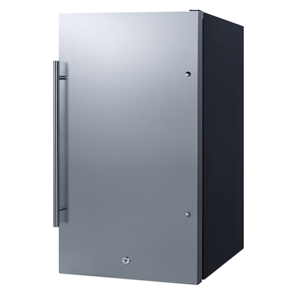 Summit FF195ADA 19"W Undercounter Refrigerator w/ (1) Section & (1) Solid Door - Stainless Steel, 115v