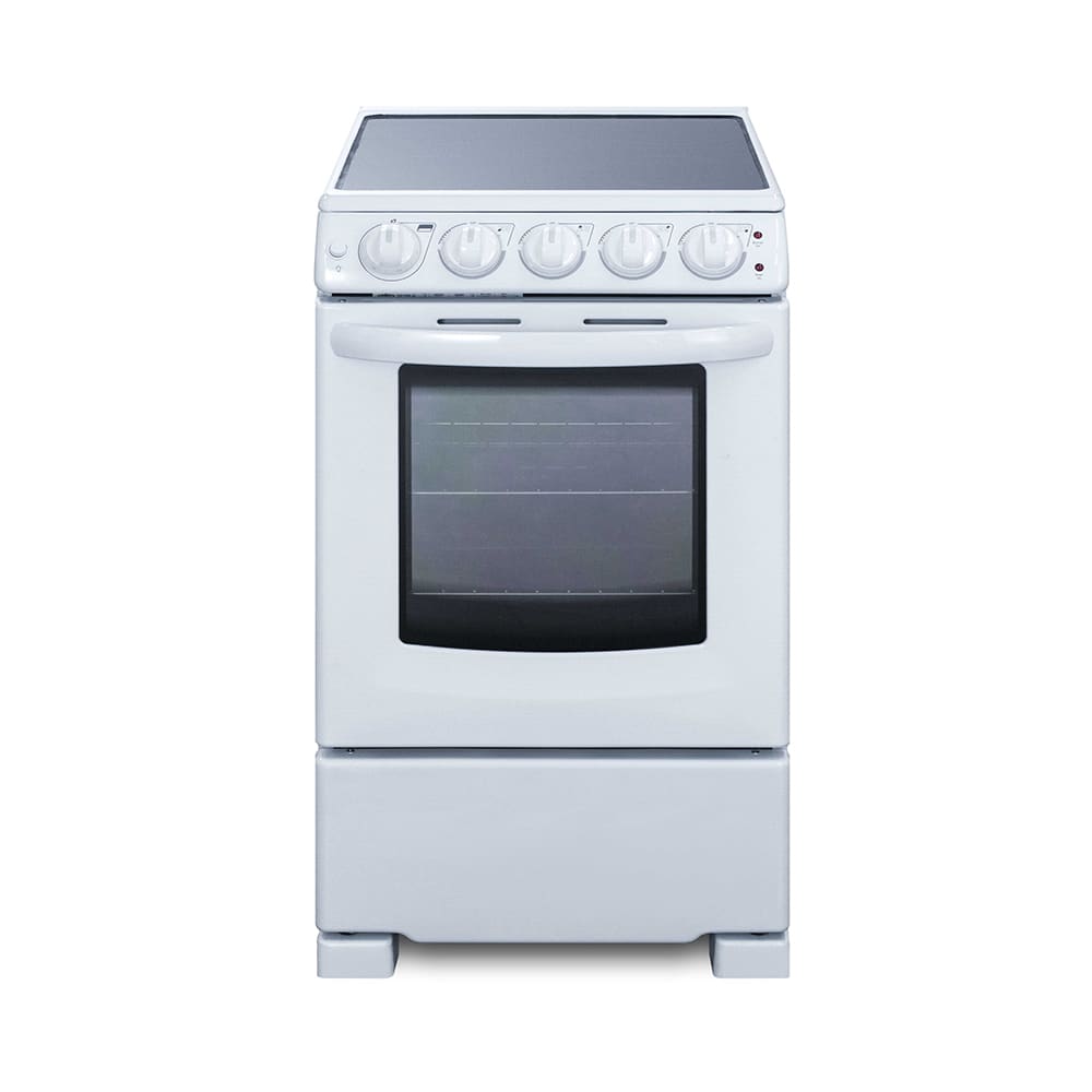 162-REX2051WRT 20"W Electric Stove w/ (4) Burners - White, 220v/1ph