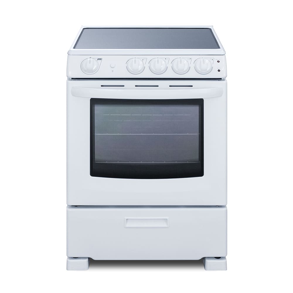 162-REX2421WRT 24"W Electric Stove w/ (4) Burners - White, 220v/1ph