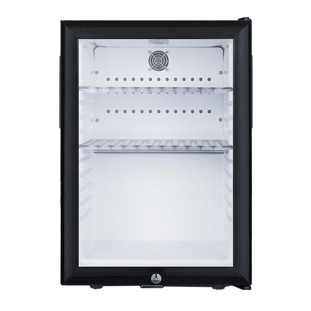 Summit MB27G 1.2 cu ft Countertop Minibar Refrigerator w/ Glass Door - Black, 115v