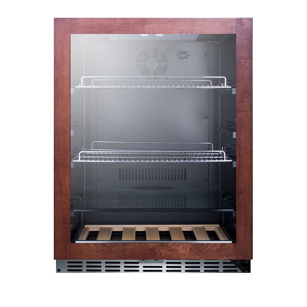 162-SCR2466BPNR 23 1/2"W Undercounter Refrigerator w/ (1) Section & (1) Glass Door - Pan...