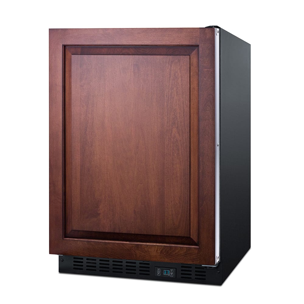 Summit SCR610BLSDIF 23 5/8"W Undercounter Refrigerator w/ (1) Section & (1) Solid Door - Panel Ready, 115v