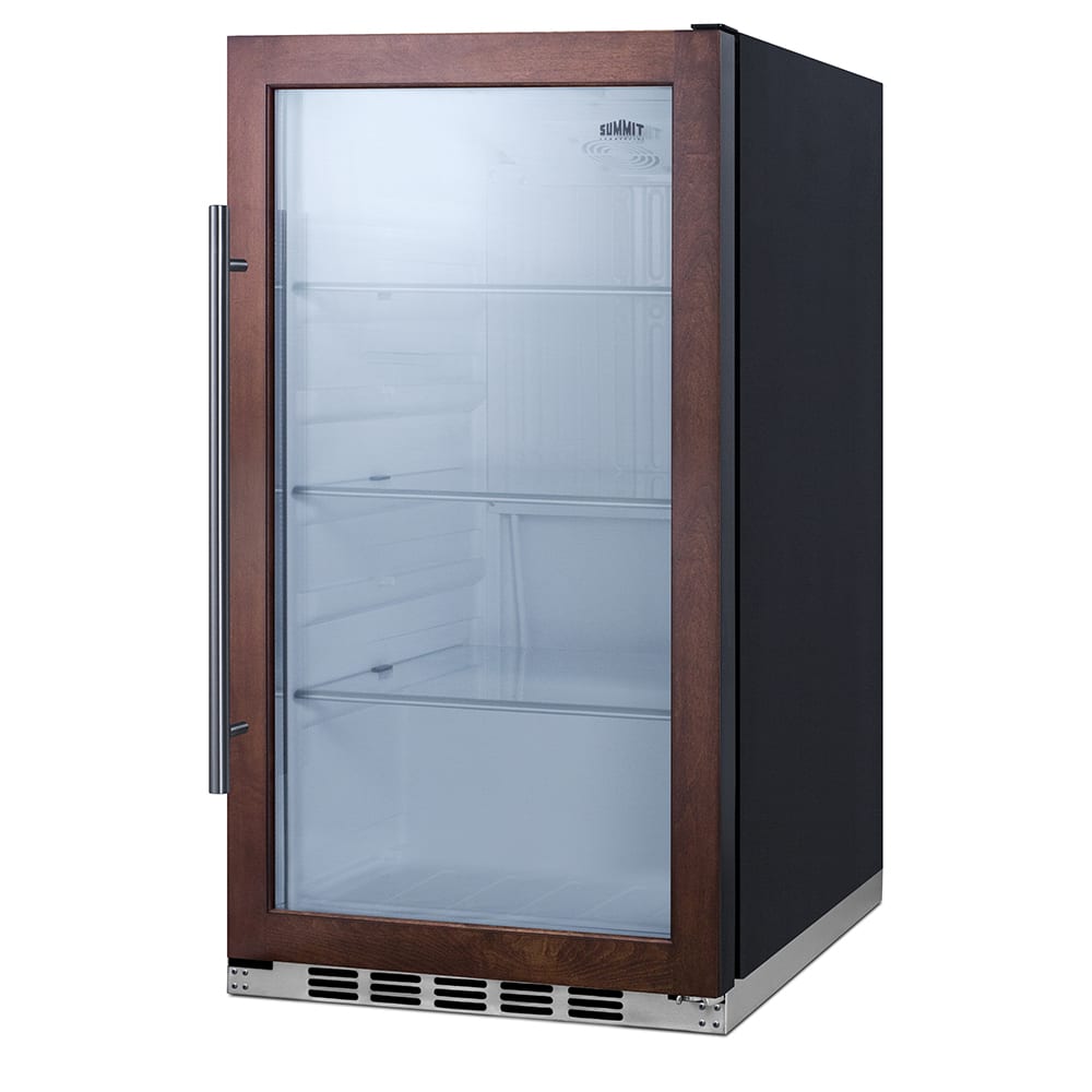 Summit SPR489OSPNR 19"W Undercounter Outdoor Refrigerator w/ (1) Section & (1) Glass Door - Panel Ready, 115v