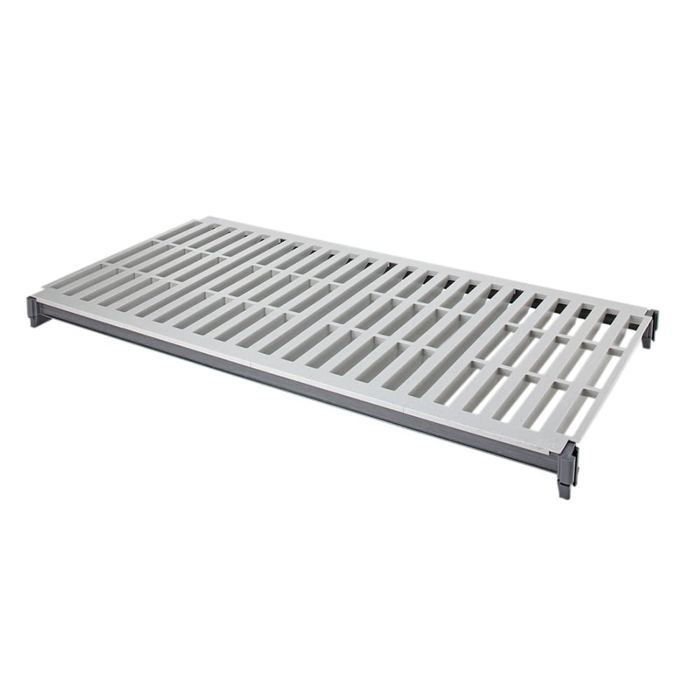 144-CBSK2460V1580 Camshelving® Basics Polymer Louvered Shelf Plate Kit - 24" x 60", Bru...