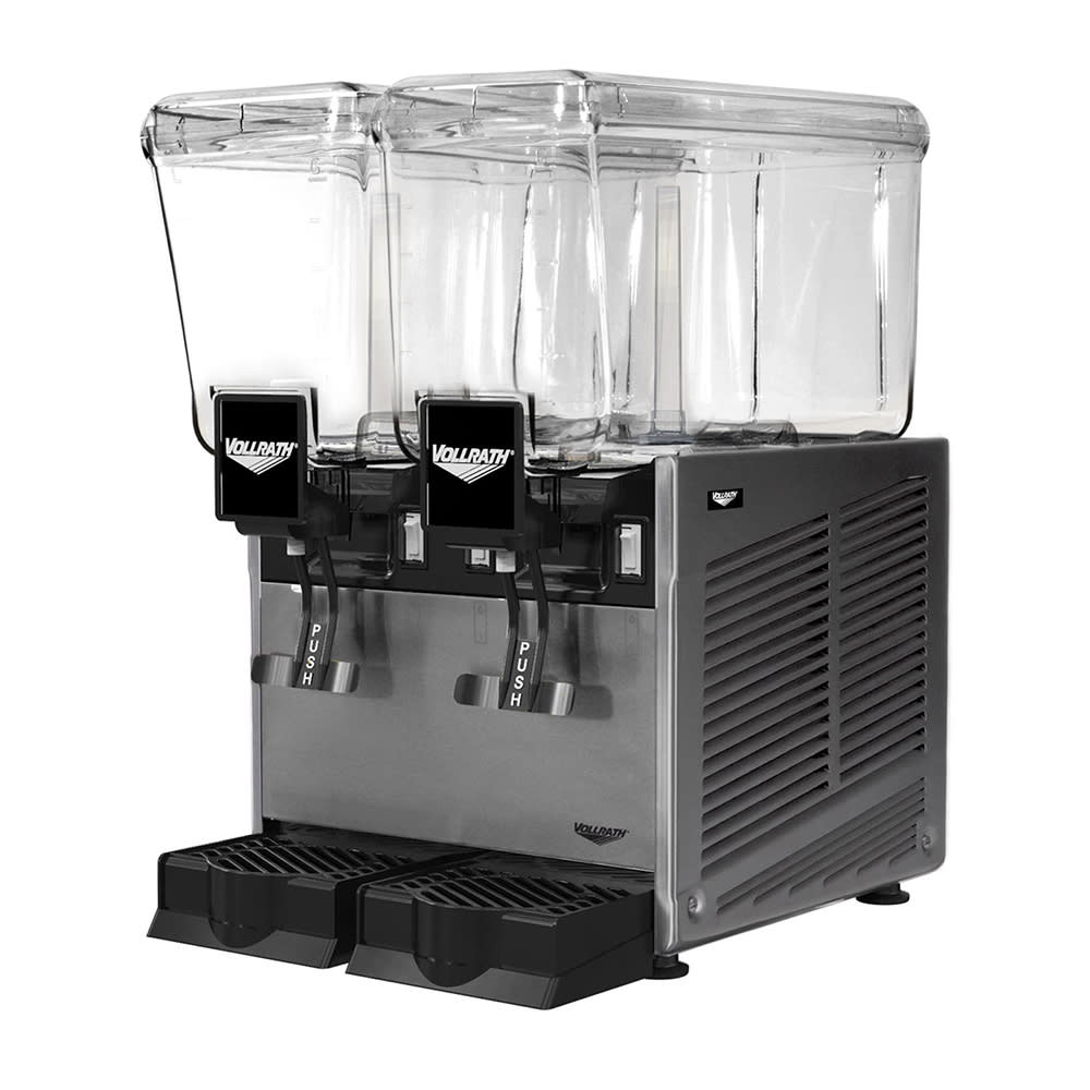175-VBBD237F Pre Mix Refrigerated Dispenser w/ (2) 3 1/5 gal Bowls - Fountain Spray Circulation,...