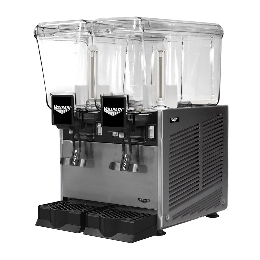 175-VBBD237S Pre Mix Refrigerated Dispenser w/ (2) 3 1/5 gal Bowls - Stirring Paddle Circulation,...