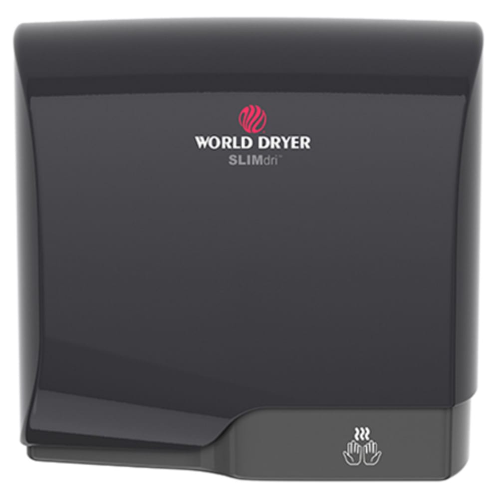 294-L162A Automatic Hand Dryer w/ 15 Second Dry Time - Black Aluminum, 110-120v