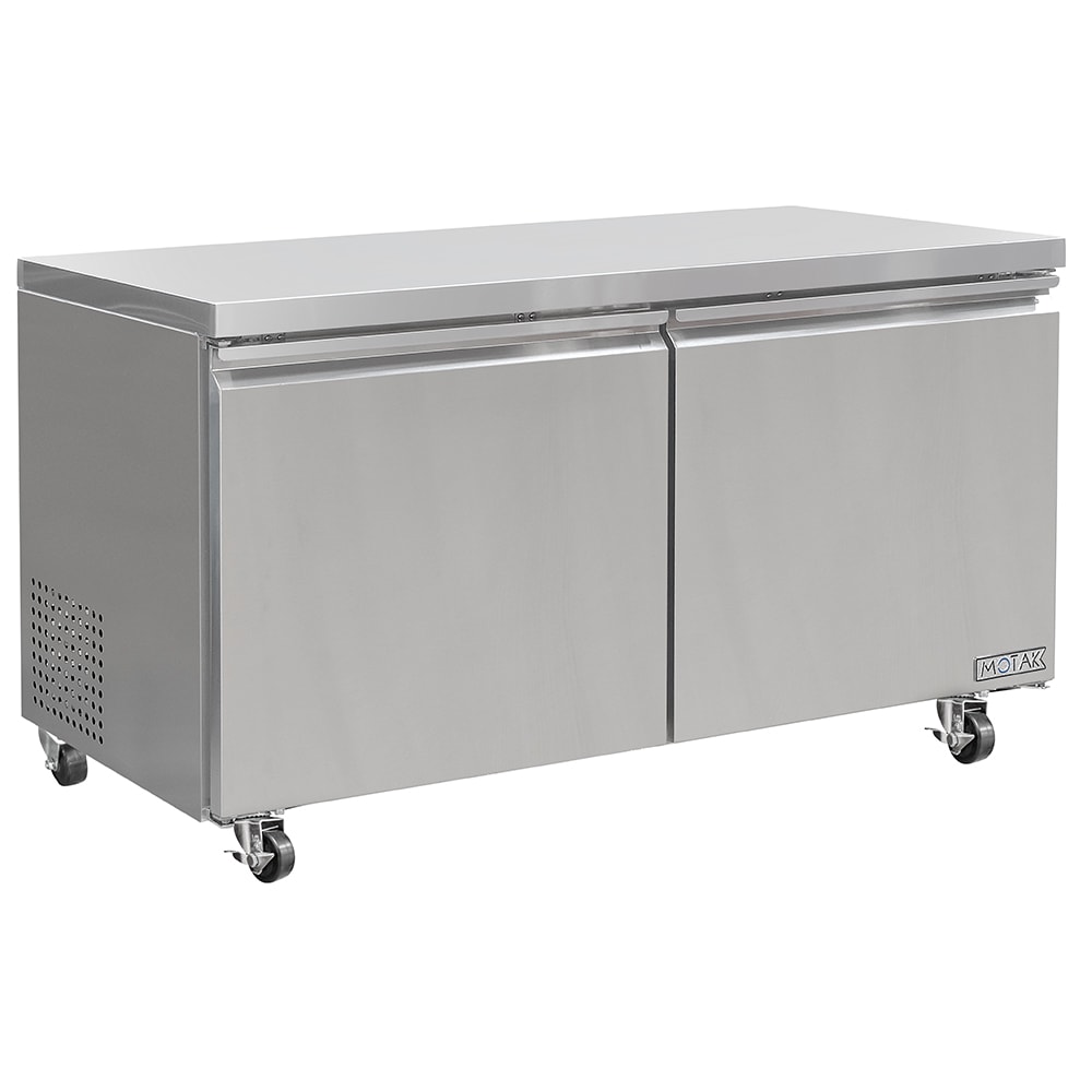 842-CUR60 60 1/5" W Undercounter Refrigerator w/ (2) Sections & (2) Doors, 115v