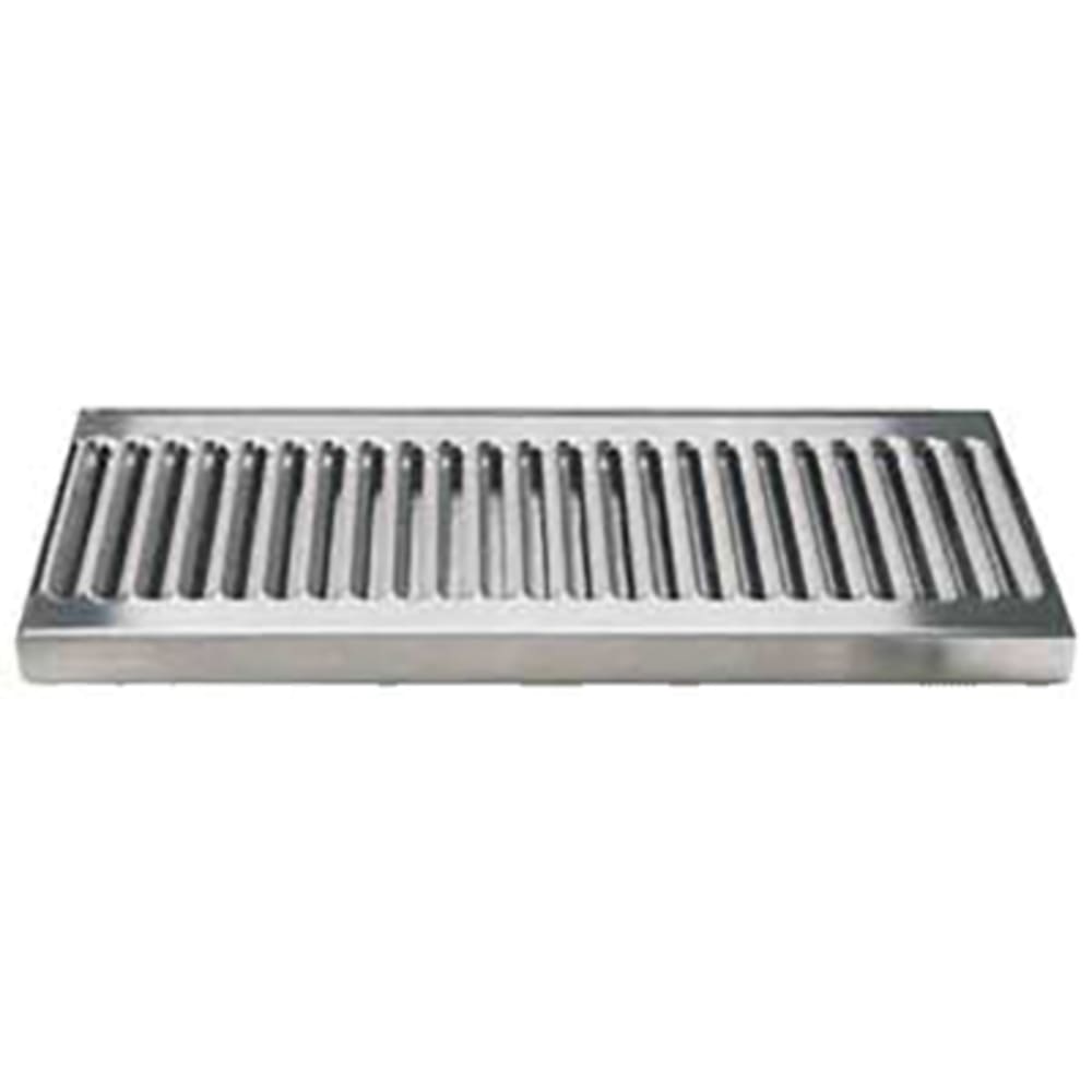 Micro Matic DP-120 Surface Mount Drip Tray Trough w/ Louvered Screen - 12"W x 5"D, Stainless Steel