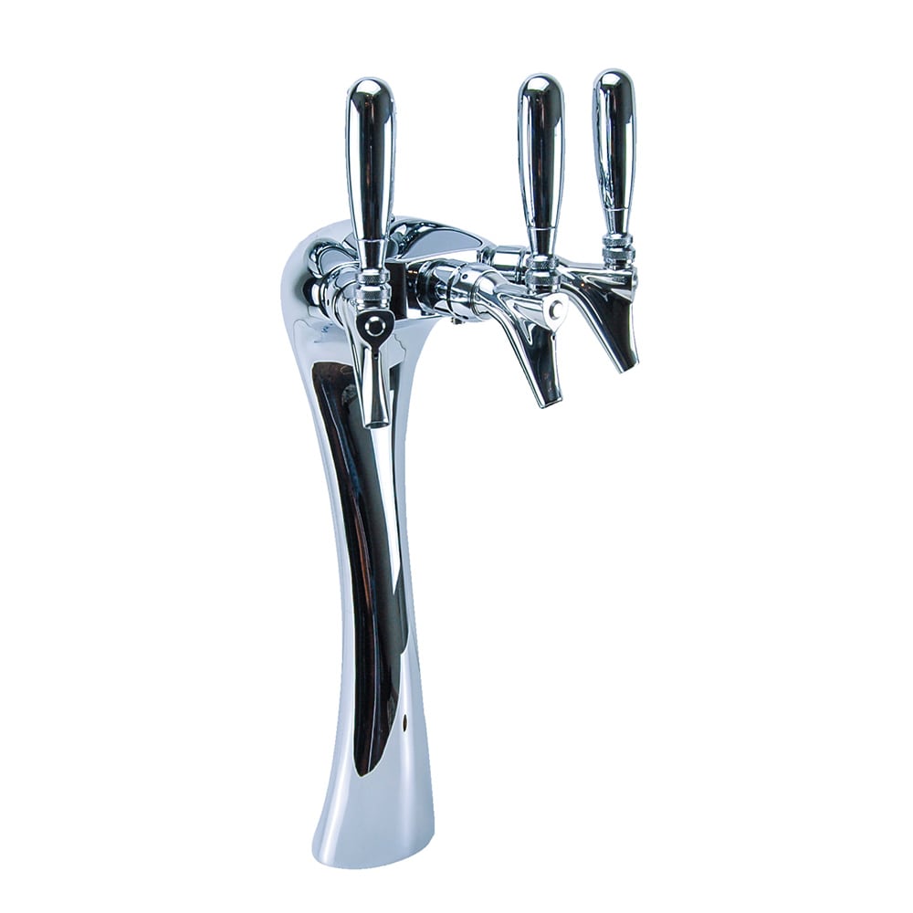 711-AG53CA Anaconda Draft Beer Tower w/ (3) Faucets - Air Cooled, Stainless Steel