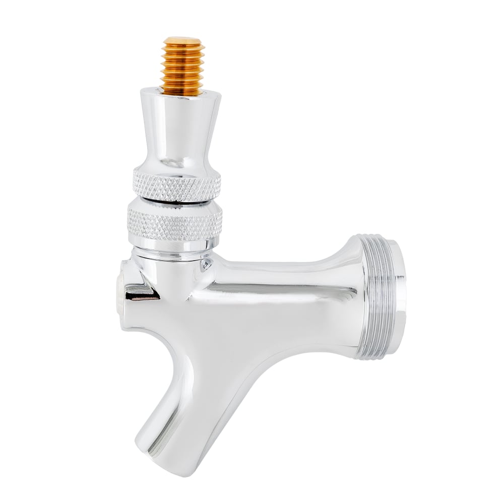 Micro Matic 4933K Standard Beer Faucet w/ Brass Lever - Chrome Plated