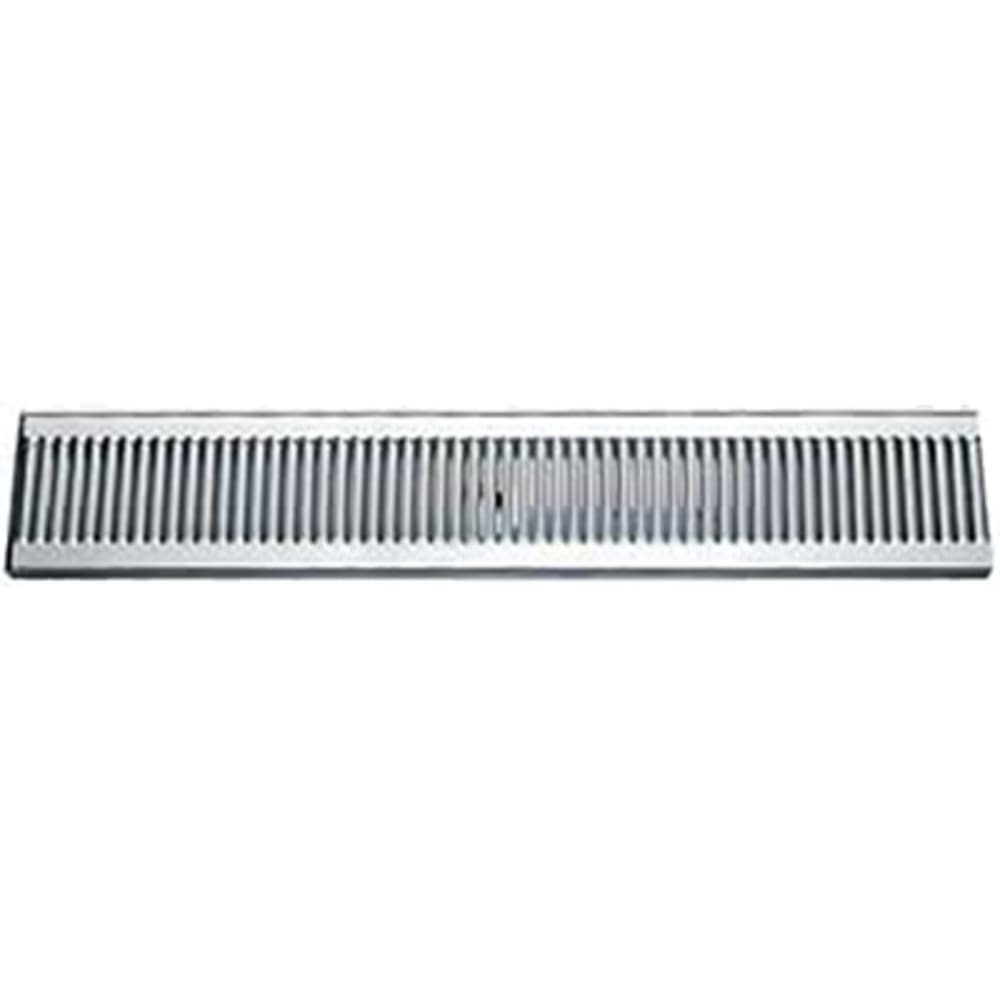 Micro Matic DP-120D-30 Surface Mount Drip Tray Trough w/ 5/8" Drain - 30"W x 5"D, Stainless Steel